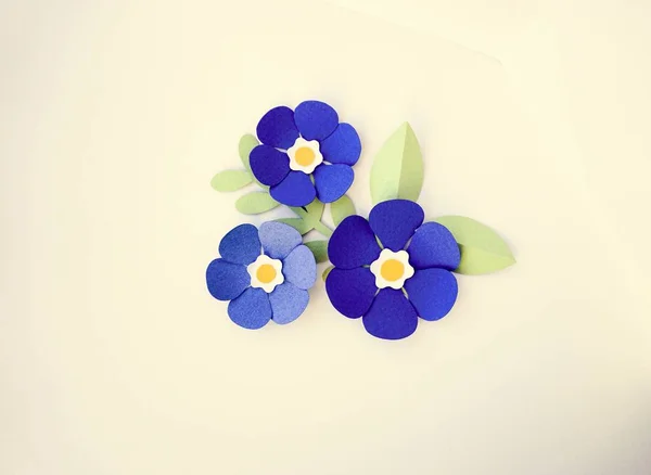Papier ręcznie kwiatami — Zdjęcie stockowe