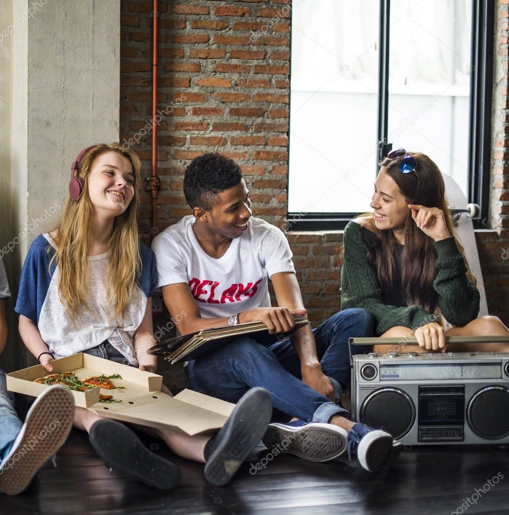 friends spending time together