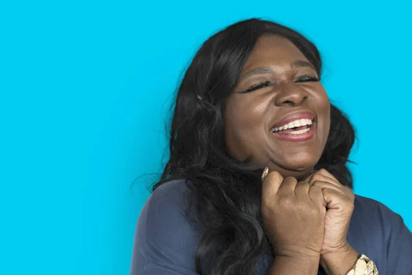 Cantando mujer africana — Foto de Stock