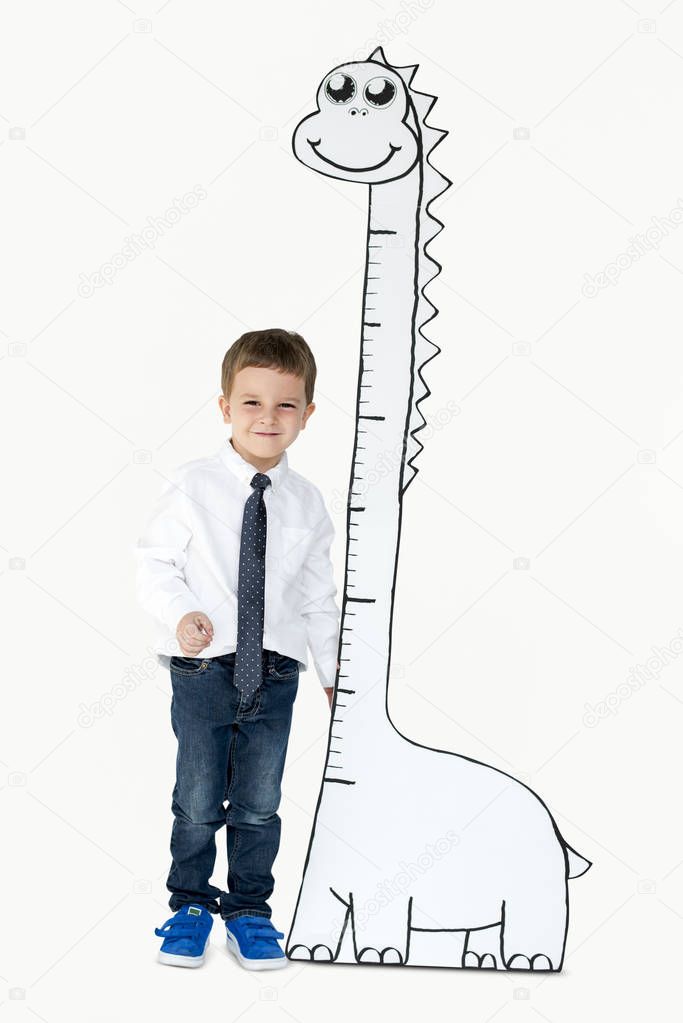 boy Measuring height