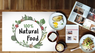 Masasına kartı ile yemek.