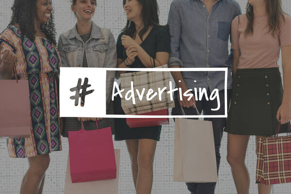 shopaholic women in mall