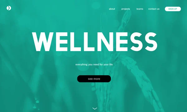 Vorlage mit Wellness-Konzept — Stockfoto