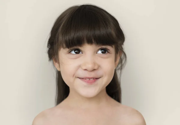 Cute little dziewczyna twarz — Zdjęcie stockowe