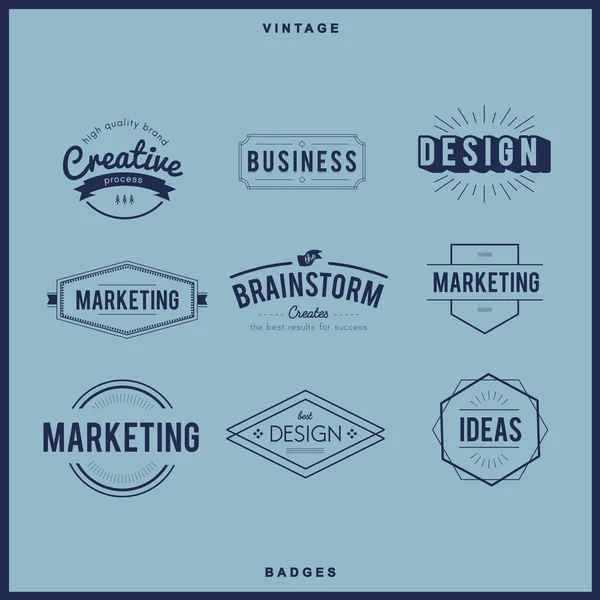 Emblemas gráficos para logotipos —  Vetores de Stock