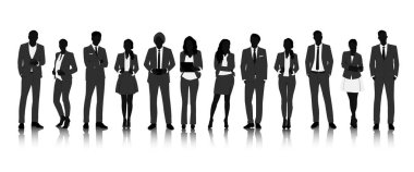 İş İnsanları Siluetleri