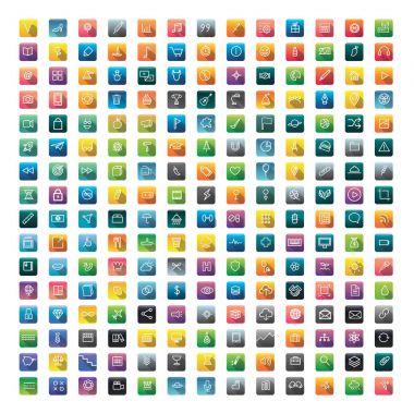 colorful creative application icons clipart