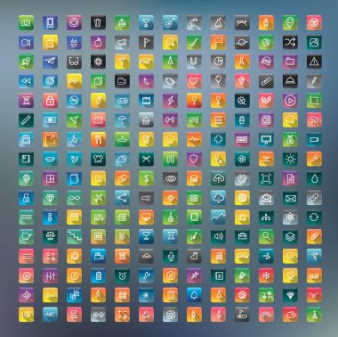 renkli yaratıcı uygulama simgeleri