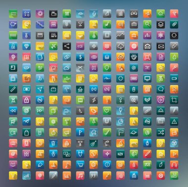 renkli yaratıcı uygulama simgeleri