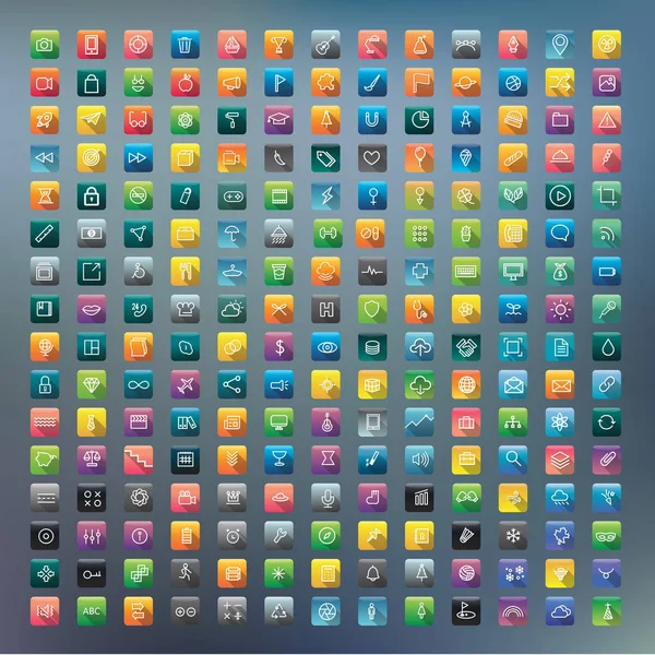 renkli yaratıcı uygulama simgeleri