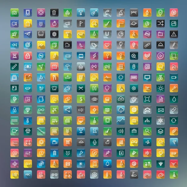 renkli yaratıcı uygulama simgeleri