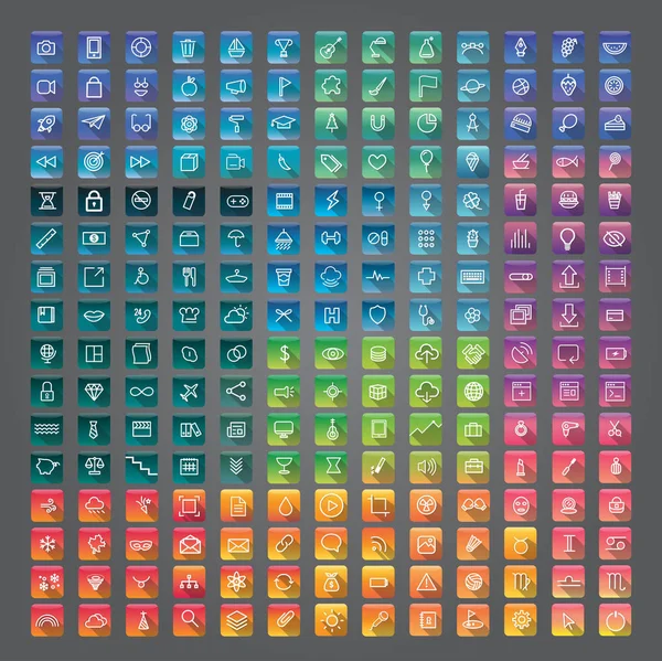 renkli yaratıcı uygulama simgeleri