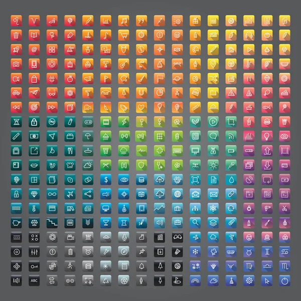 renkli yaratıcı uygulama simgeleri