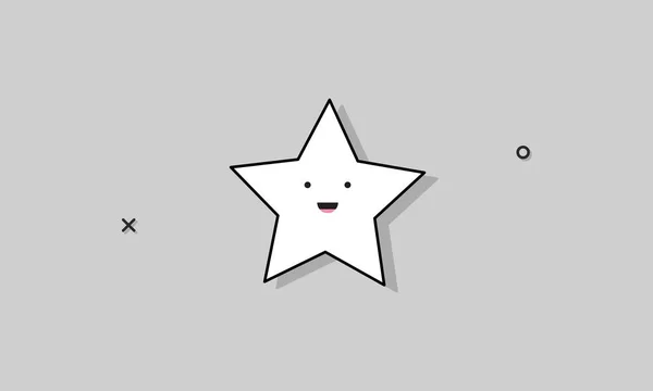 Sinal simples de estrela — Vetor de Stock