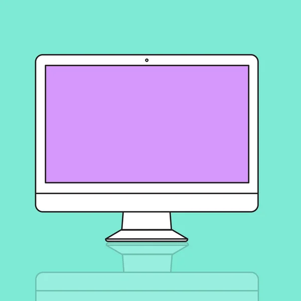 Computer monitor Screen — Stock Vector