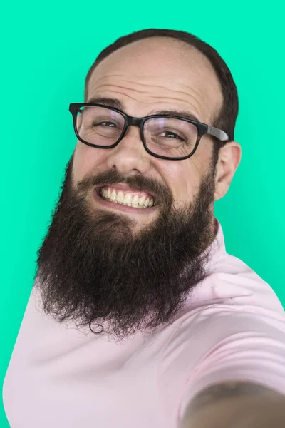 Man in eyeglasses and with beard — Stock Photo, Image