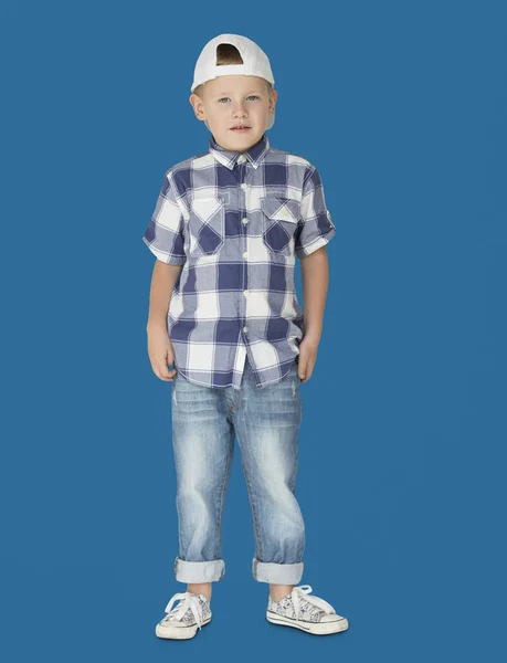 Stylish Caucasian Little Boy — Stock Photo, Image