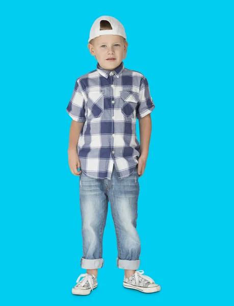 Stylish Caucasian Little Boy — Stock Photo, Image