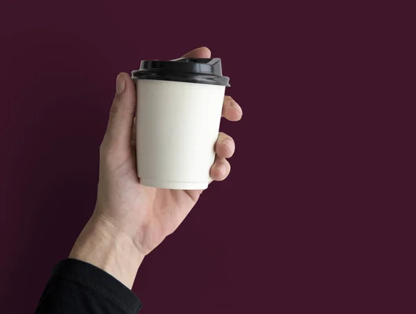 Handhållen kaffemugg — Stockfoto