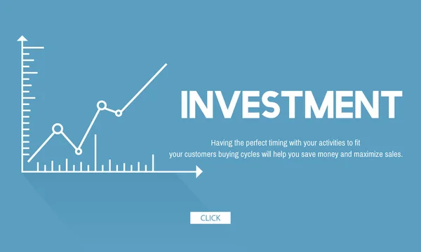 Plantilla con concepto de inversión —  Fotos de Stock