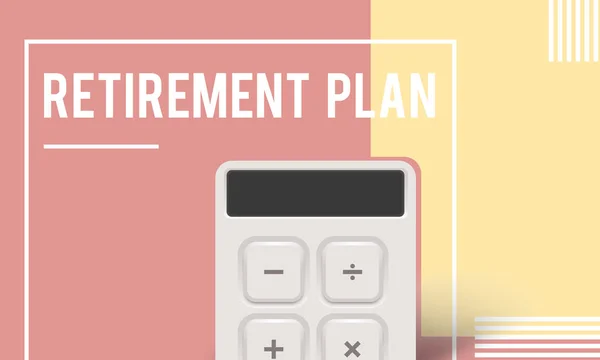 Šablona s konceptem Retirement Plan — Stock fotografie