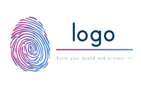 Modello con concetto di logo — Foto Stock