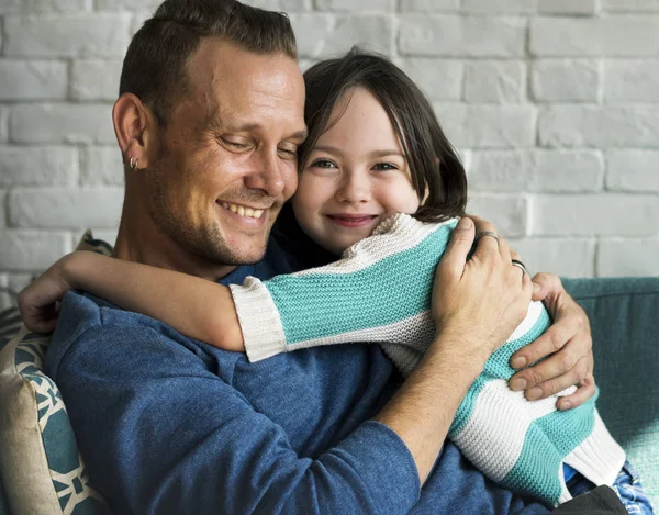 Feliz padre e hija — Foto de Stock