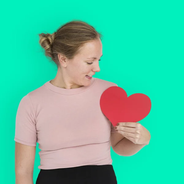 Mujer posando en estudio — Foto de Stock