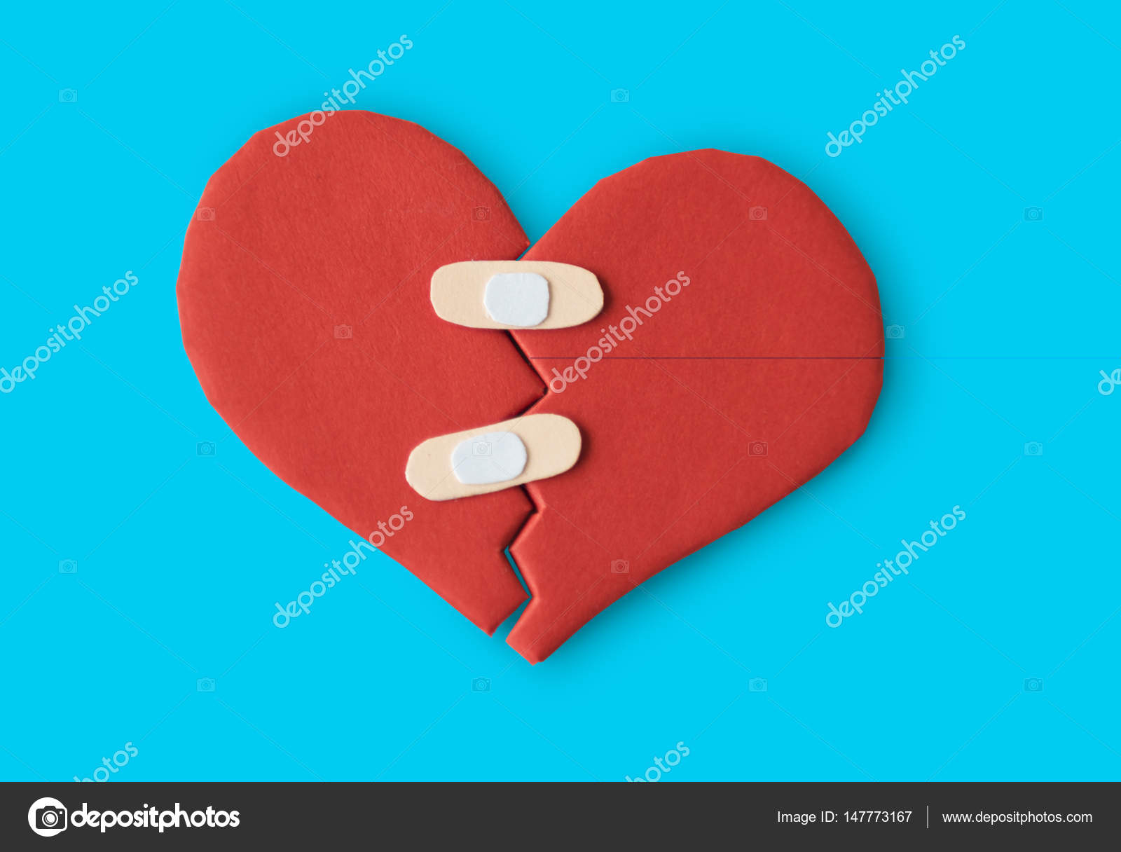 Broken Heart with Bandages Stock Photo by ©Rawpixel 147773167