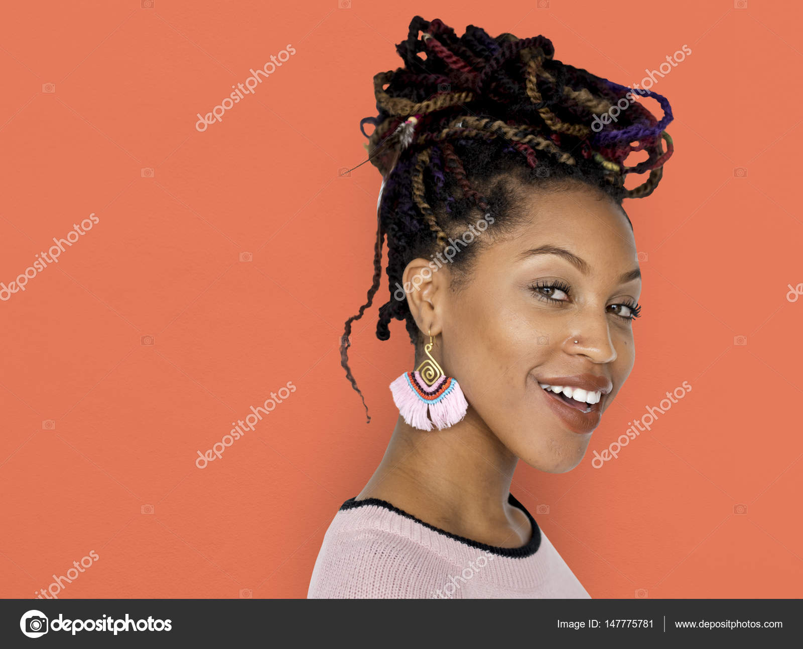 African Woman With Dreadlocks Stock Photo C Rawpixel