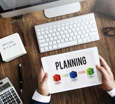 işadamı tablet kullanma