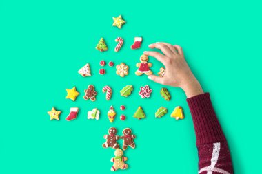 el ve Noel ginder ekmek Çerezler