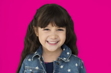 sevimli küçük kız Studio 