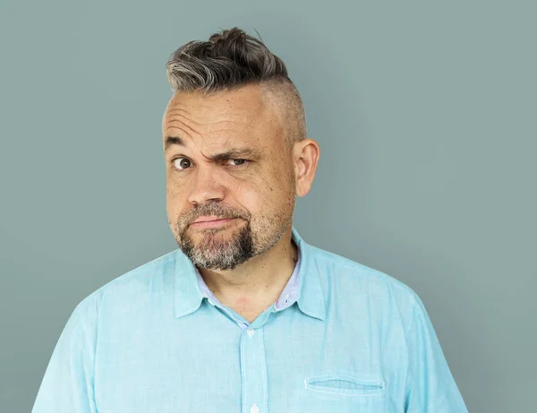 Funny man posing in studio — Stock Photo, Image