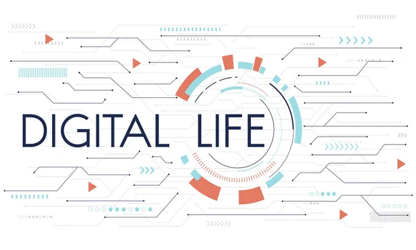 Modelo com conceito de Vida Digital — Fotografia de Stock