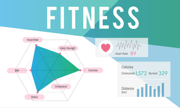 шаблон с концепцией фитнеса

