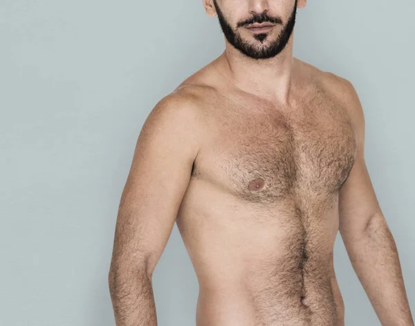 Hombre posando en topless — Foto de Stock