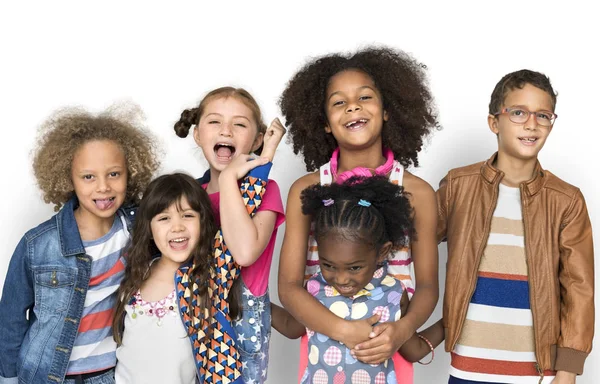 Mixed ethnicity children — Stock Photo, Image