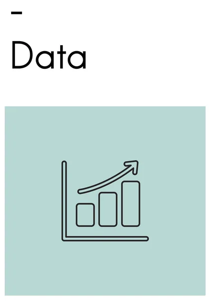 Plantilla con concepto de datos — Foto de Stock
