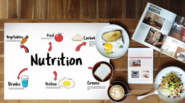 Gıda ahşap arka plan görüntüsünü kavramı