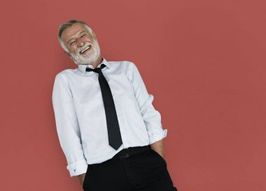 Senior studio poz işadamı