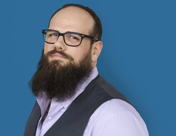 Hombre con gafas y con barba —  Fotos de Stock