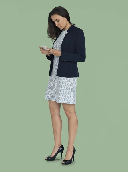 Businesswoman posing in studio — Stock Photo, Image