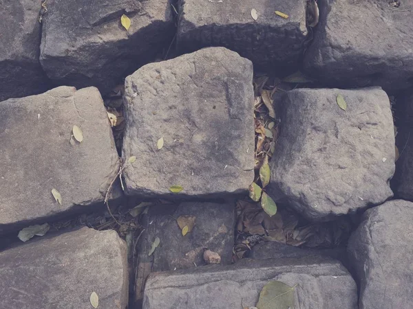 Grey stones in a row — Stock Photo, Image