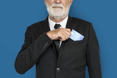 Senior studio poz işadamı