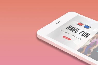 Web tasarım şablonu cep telefonu