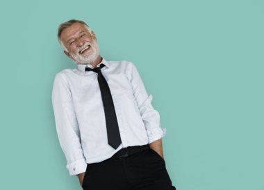 Senior studio poz işadamı