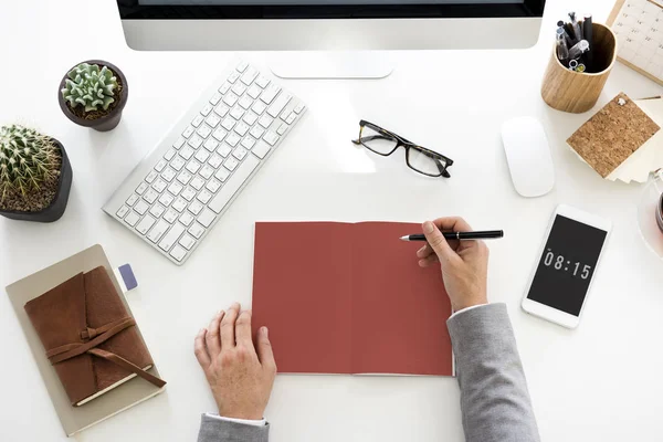 Man working at table — Stock Photo, Image