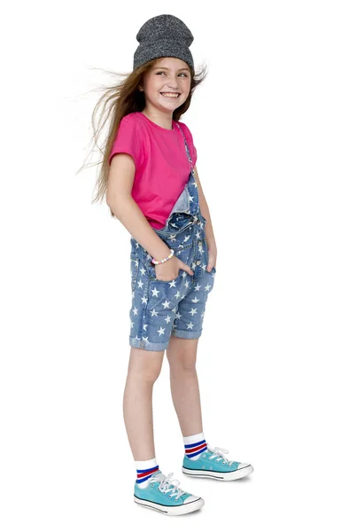 Little girl posing for camera — Stock Photo, Image