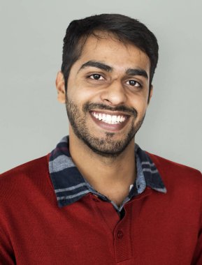 gülümseyen Hint adam Studio